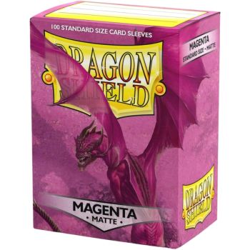Dragon Shield – 100 Kartenhüllen – Standard Matt – Magenta