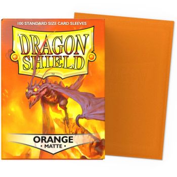 Dragon Shield – 100 Kartenhüllen – Standard Matt – Orange