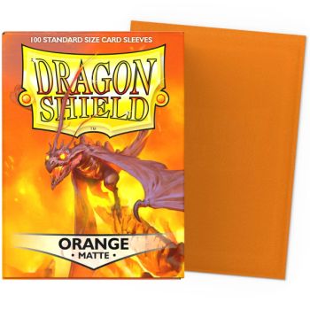Dragon Shield – 100 Kartenhüllen – Standard Matt – Orange