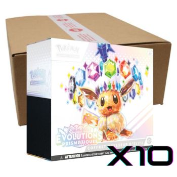 Item ETB Prismatic Evolutions – Karton mit 10 Elite-Trainer-Boxen – Pokémon – FR – [SV8.5][EV8.5]