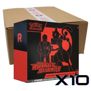 Item ETB Schicksalhafte Rivalitäten – Kiste mit 10 Elite-Trainer-Boxen – Pokémon – FR – [SV10][EV10]