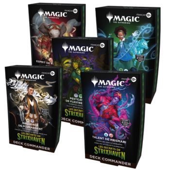 Die Geheimnisse von Strixhaven – Konvolut von 5 Commander-Decks – FR – Magic: The Gathering – SOS