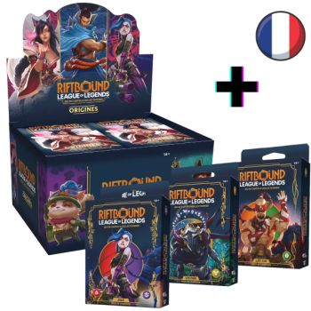 Los 1 Display + 3 Champion-Decks - FR - Origins - Riftbound TCG - Set 1