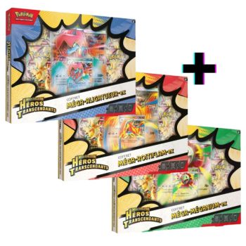 Set mit 3 Boxen - Mega Evolution-Ex - Transcendent Heroes - FR - Pokémon [ME2.5]