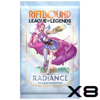 Konvolut von 8 Boostern aus Set 4 Vendetta – FR – 8 Packungen à 14 Karten – Riftbound: LoL TCG