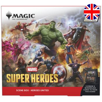 Marvel Superhelden – EN – Set mit 2 Szenenboxen – Magic: The Gathering – MSH
