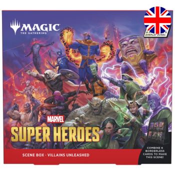 Marvel Superhelden – EN – Set mit 2 Szenenboxen – Magic: The Gathering – MSH