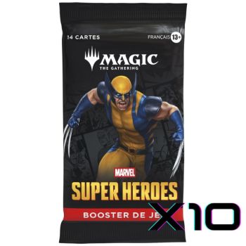 Marvel Superhelden – FR – Konvolut mit 10 Spielboostern – Magic: The Gathering – MSH