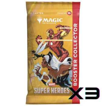 Marvel Superhelden – FR – Konvolut von 3 Sammler-Boostern – Magic: The Gathering – MSH
