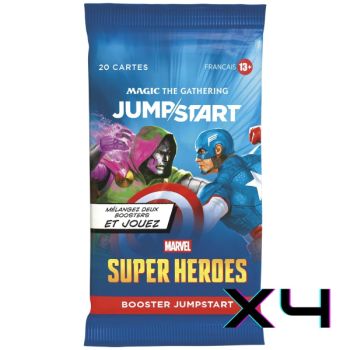 Marvel Superhelden – FR – Set mit 4 Jumpstart-Boostern – Magic: The Gathering – MSH