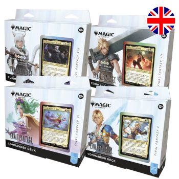 MTG x Final Fantasy – Lot mit 4 Commander-Sammeldecks – Magic the Gathering – FIN