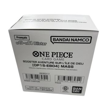 One Piece CG – Schachtel mit 24 Blisterpackungen – [OP15 – EB04] ABENTEUER AUF GOTTES INSEL – FR