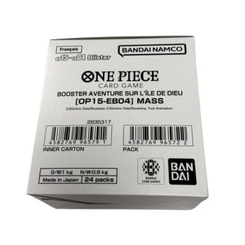 One Piece CG – Schachtel mit 24 Blisterpackungen – [OP15 – EB04] ABENTEUER AUF GOTTES INSEL – FR