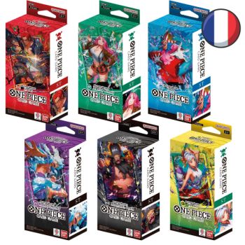 photo One Piece CG – Set mit 6 Anfängerdecks ST-23 bis ST-28 – FR
