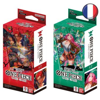 One Piece CG – Set mit 6 Anfängerdecks ST-23 bis ST-28 – FR