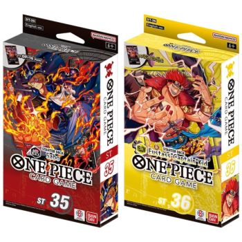 One Piece CG – Anfängerdeck-Set mit 6 Karten (ST-31 bis ST-36) – EN