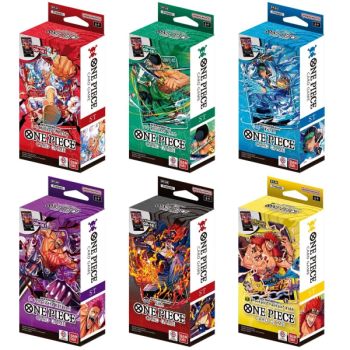 One Piece CG – Anfängerdeck-Set mit 6 Karten (ST-31 bis ST-36) – FR