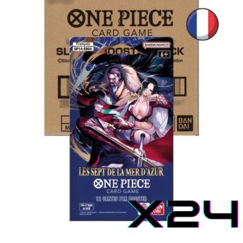 One Piece CG – OP14 – Die Sieben des Azurblauen Meeres – Box mit 24 Boostern in Blisterverpackungen – FR