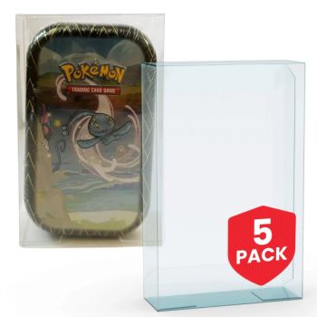 5er-Pack – PET-Schutzhülle für Mini-Pokémon-Dosen – Evoretro
