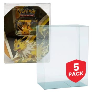 5er-Pack – PET-Schutzhüllen für Pokémon-Pokébox-Dosen – Evoretro