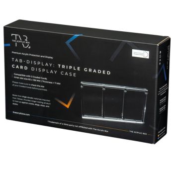 Präsentationsständer für 3 bewertete PSA-Karten - Acryl-TAB