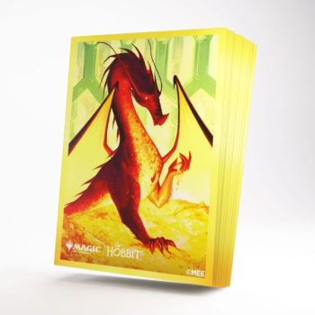 Premium-Kunst-Sleeves, 105 Stück – Gamegenic – Smaug der Goldene – MTG Der Hobbit