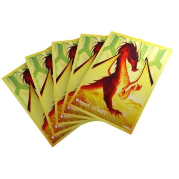 Premium-Kunst-Sleeves, 105 Stück – Gamegenic – Smaug der Goldene – MTG Der Hobbit