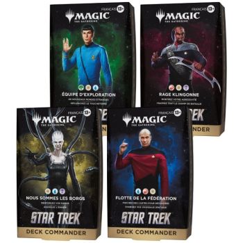 Star Trek – FR – Set mit 4 Commander-Decks – Magic: The Gathering – TRK