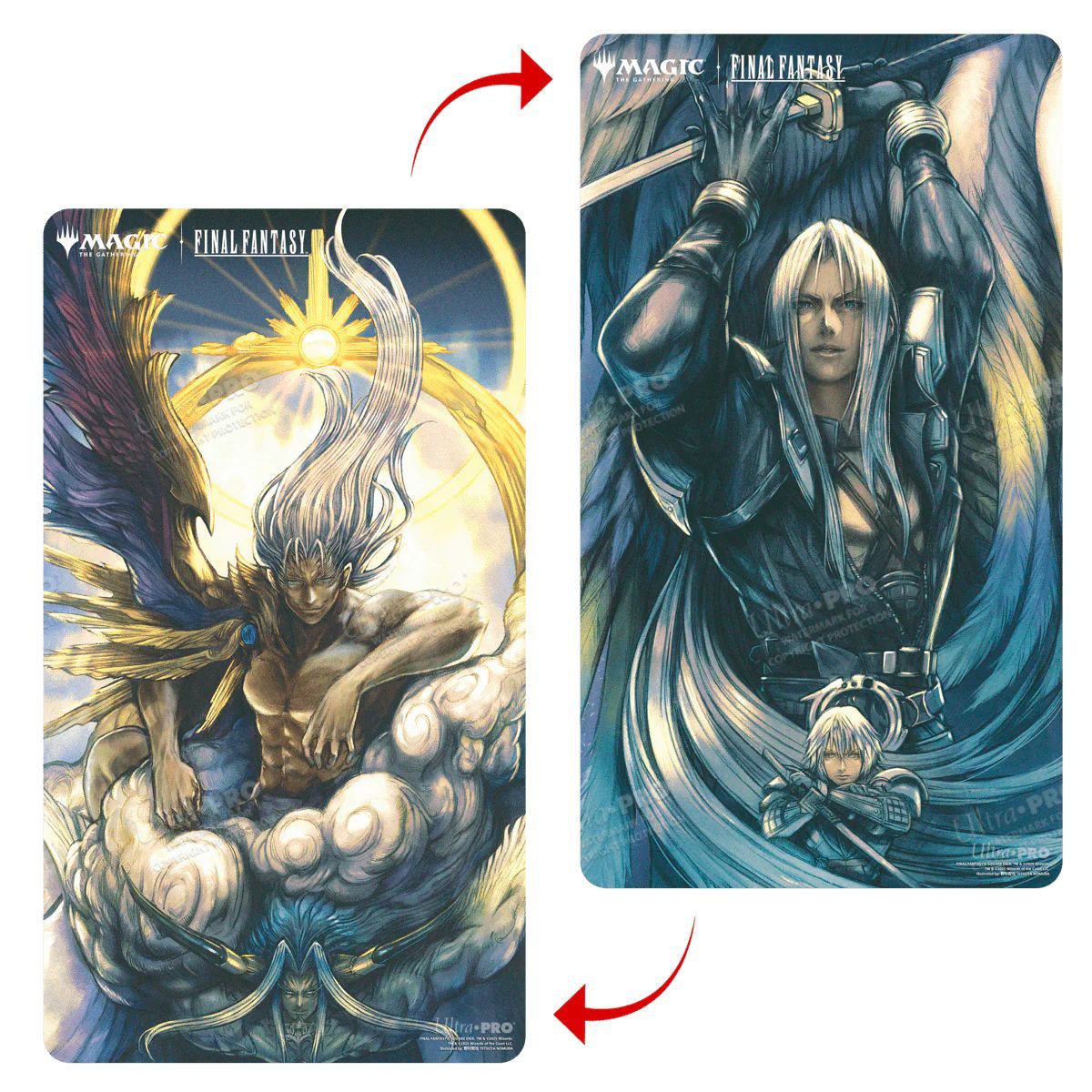 Ultrapro – Magic: The Gathering®—FINAL FANTASY™ Y'shtola Rhul, schwarze Spielmatte mit Nähten