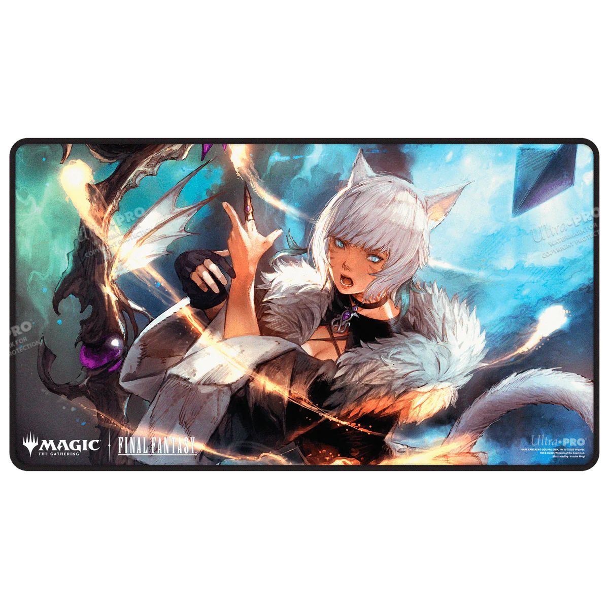 Ultrapro – Magic: The Gathering®—FINAL FANTASY™ Y'shtola Rhul, schwarze Spielmatte mit Nähten